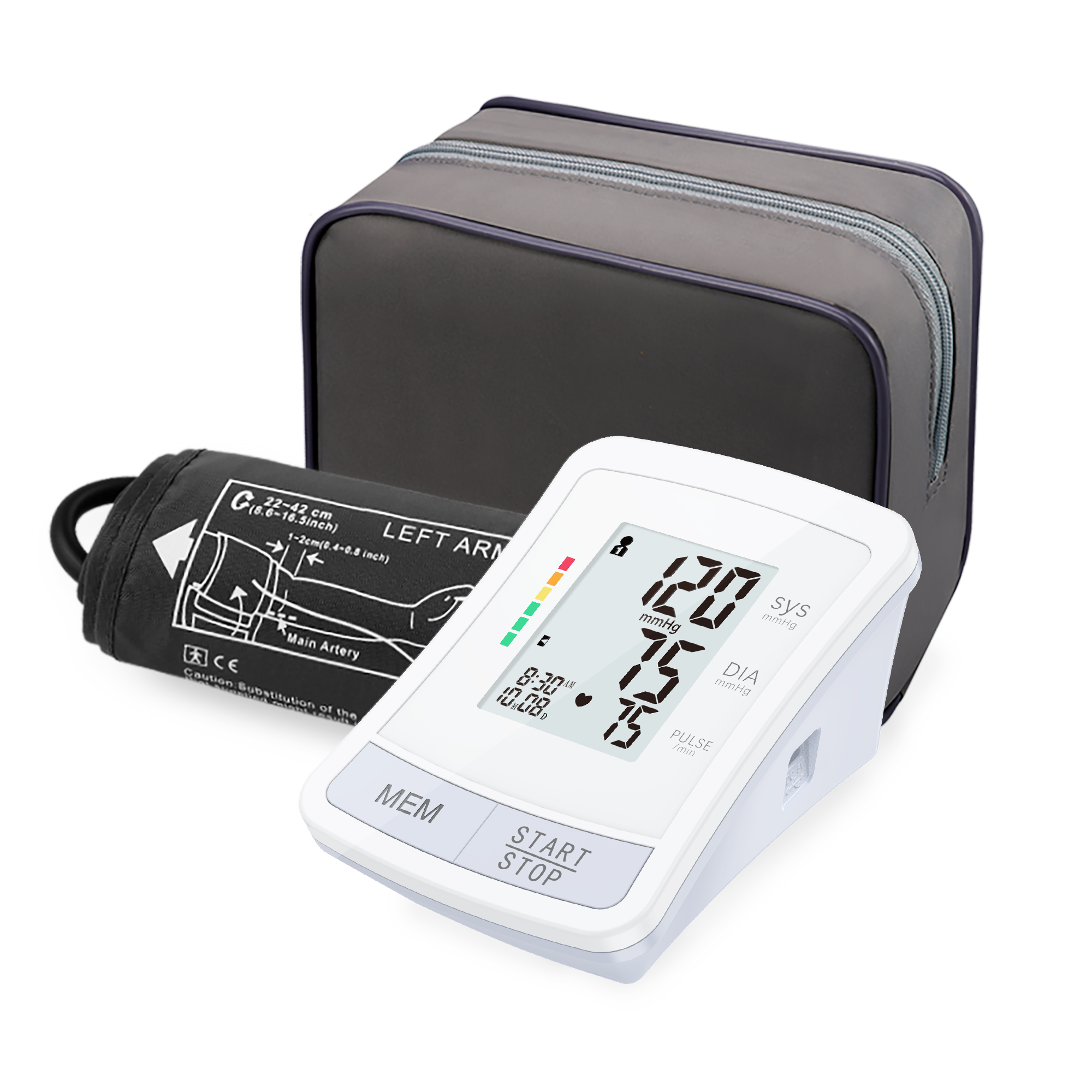 Automatisk elektronisk digital blodtryksmåler Overarms BP-måler