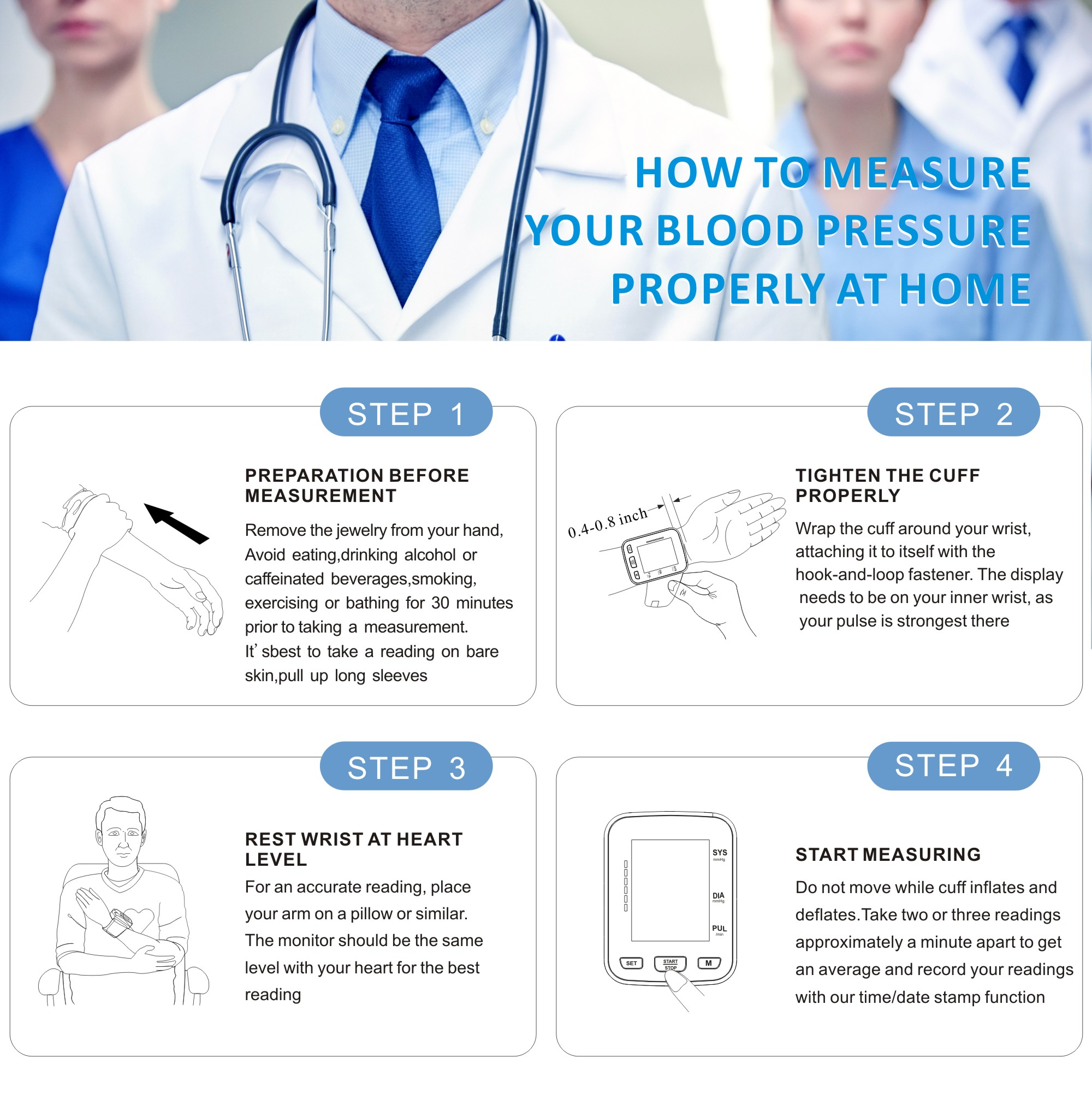 Os monitores de pressão arterial de pulso são precisos?