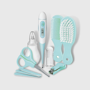 Baby Care-Baby Kit ( Thermometer, Nasal Aspirator, Complete Nail Care Set, Hair Brush)
