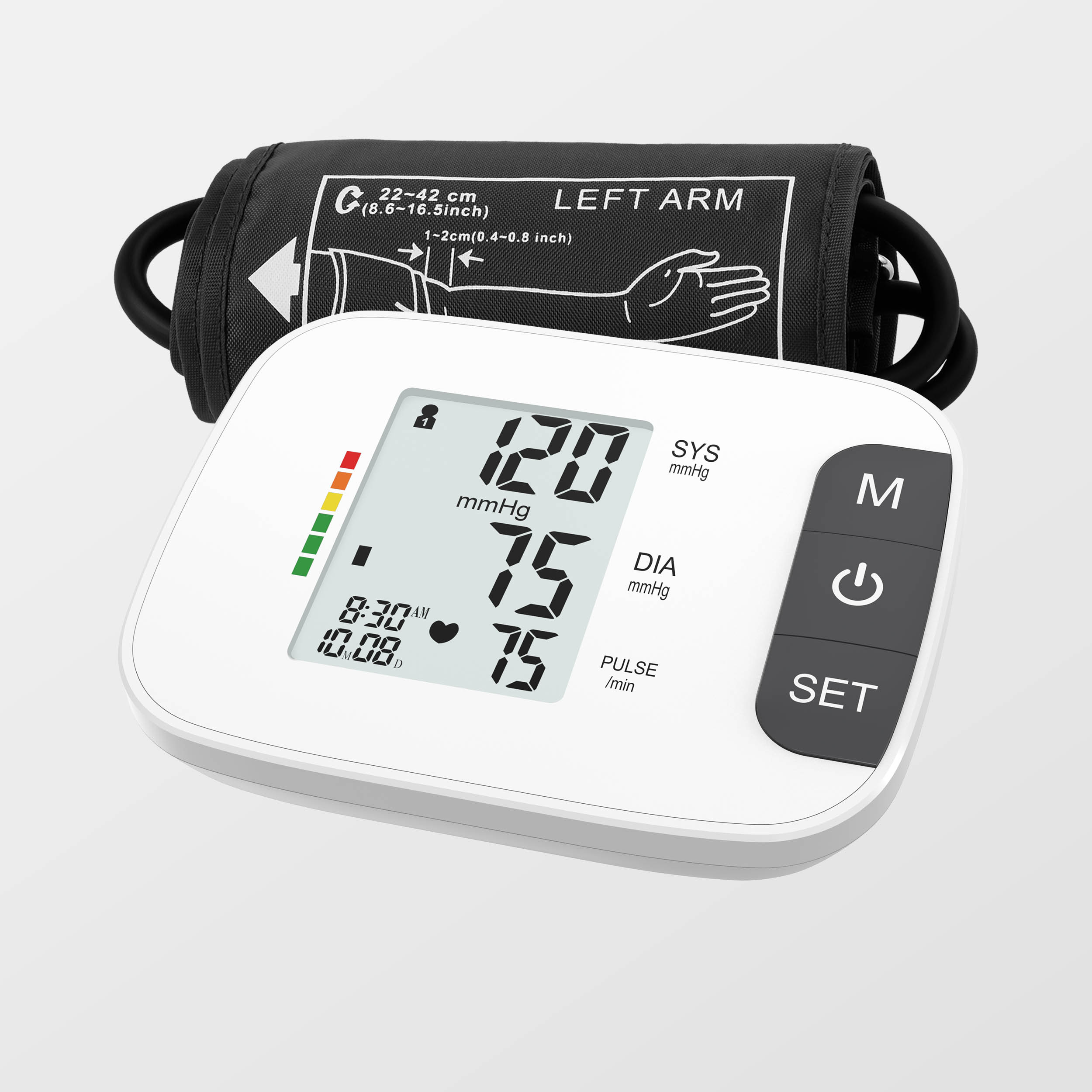 BP Méter Digital Tekanan Darah Monitor Éléktronik Upper Arm Tekanan Darah Monitor