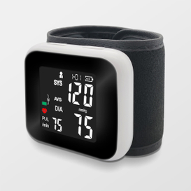 Rechargeable LI battery high accuray wrist blood pressure monitor chu backlight display nen a awm a.