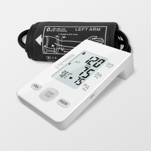 Esfigmoman&oacute;metro digital autom&aacute;tico con fuente de alimentaci&oacute;n dual para uso dom&eacute;stico