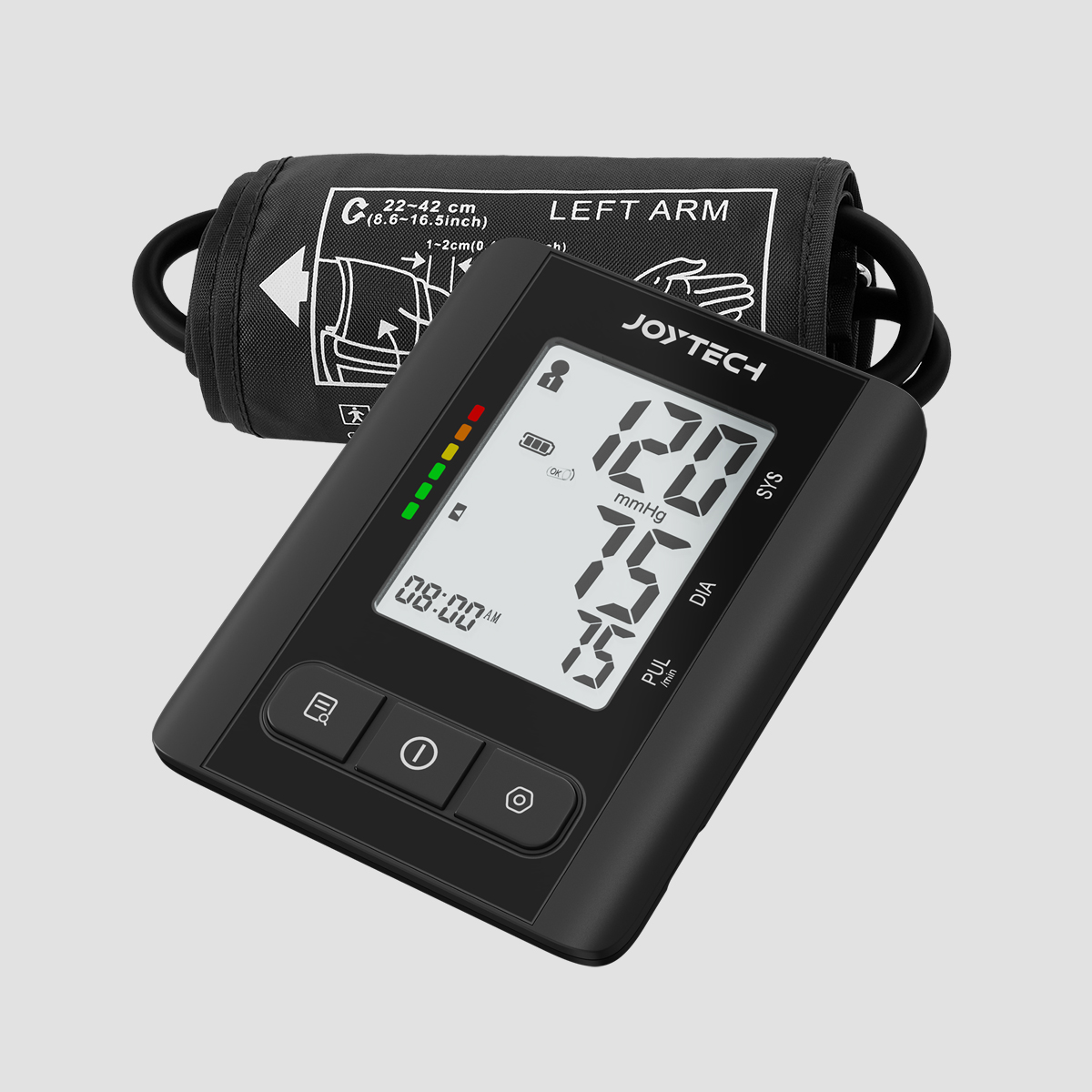 Practical Upper-arm Blood Pressure Monitor with Medium Cuff for Home Use