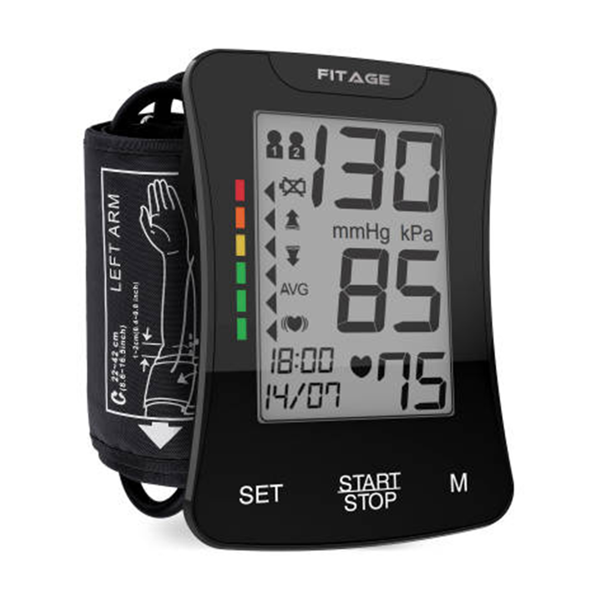 Uri ng braso na Ganap na Awtomatikong Digital Blood Pressure Monitor na may Pakikipag-usap