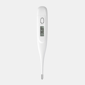 White Streamlined Rigid Tip Digital Thermometer for Healthcare DMT-2080/4180