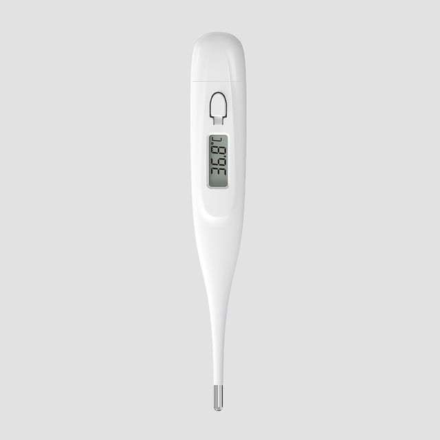 White Streamlined Rigid Tip Digital Thermometer for Healthcare DMT-2080/4180