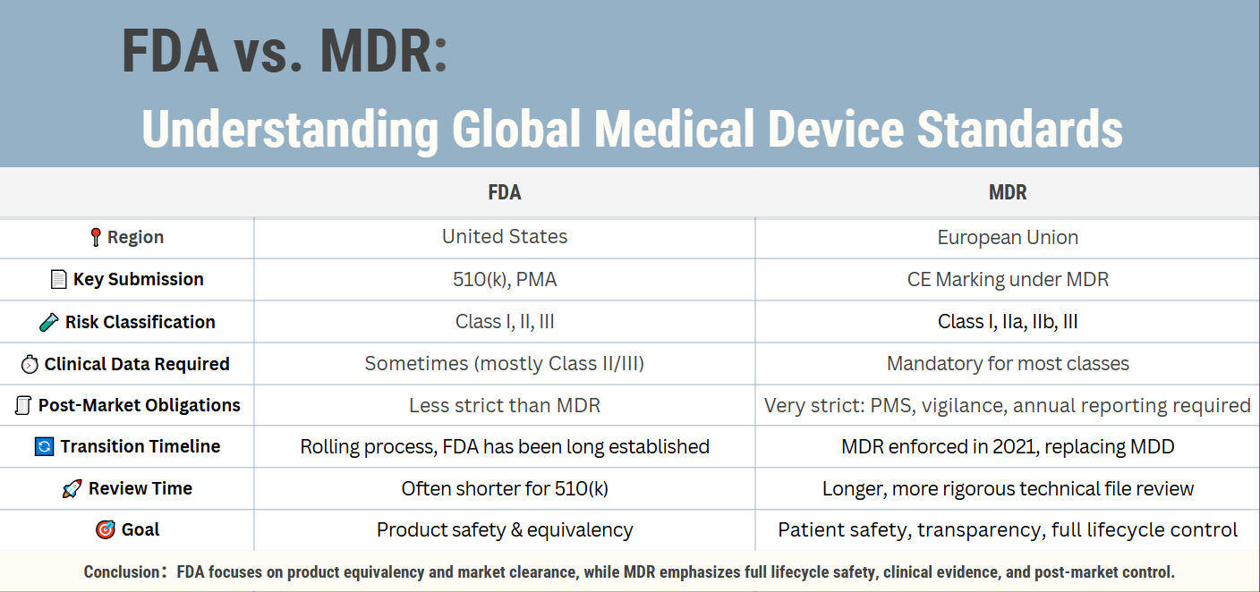 FDA VS MDR .