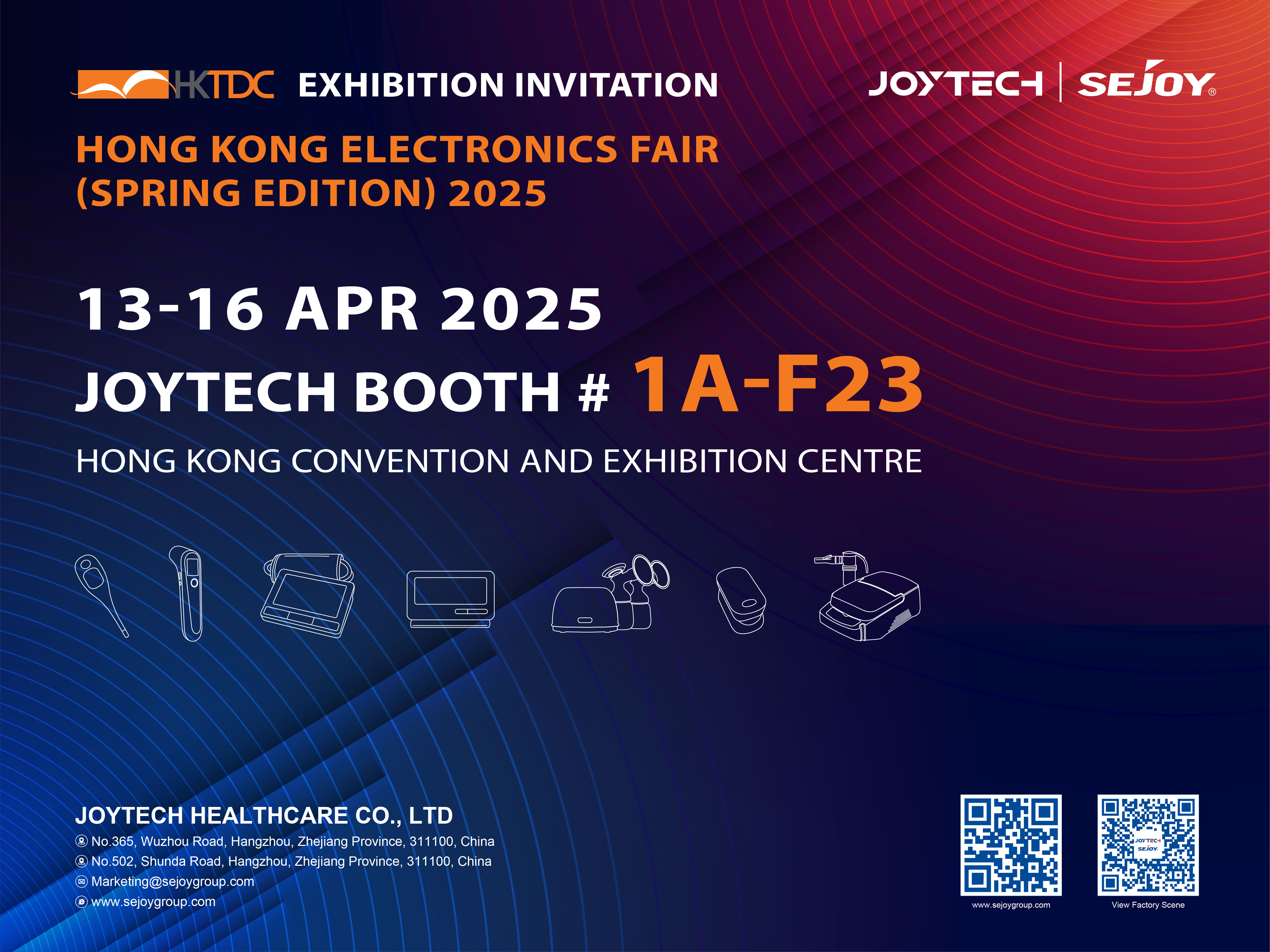 Meet Joytech at Hong Kong Electronics Fair (Spring Edition) 2025 – Booth 1A-F23