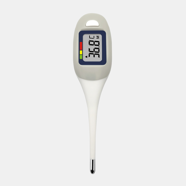 CE MDR অনুমোদিত OEM উপলব্ধ বৃহৎ LCD নমনীয় ডিজিটেল থাৰ্মোমিটাৰৰ সৈতে বেকলাইটৰ সৈতে