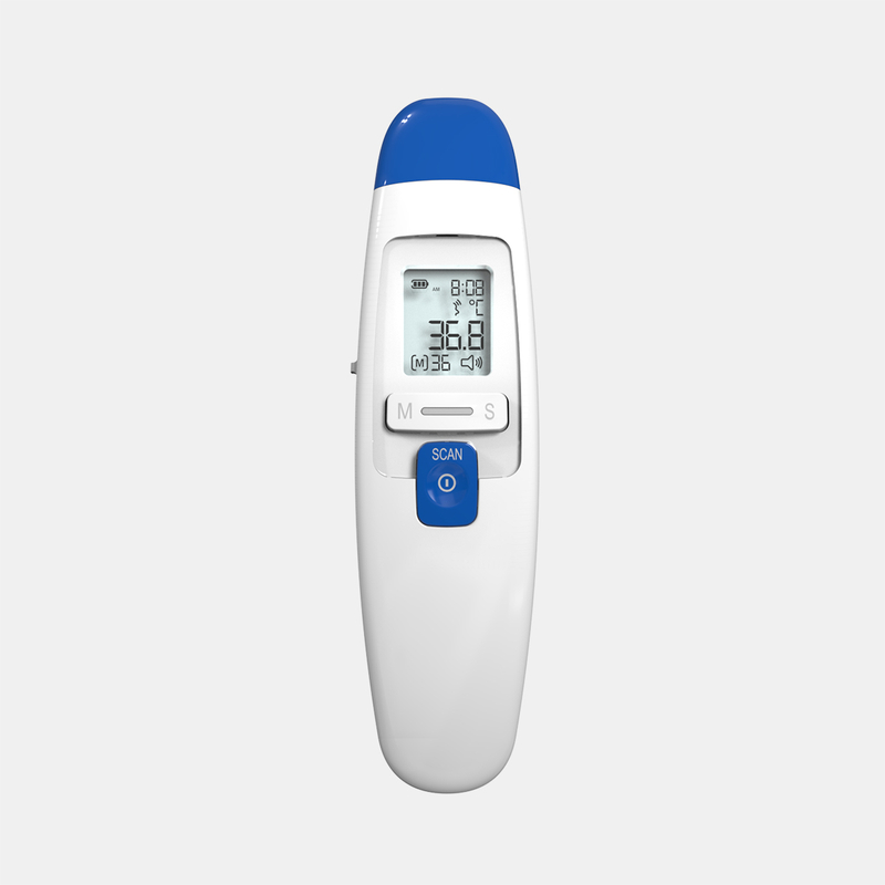 Infrared Thermometer Supplier OEM ມີເຄື່ອງວັດແທກອຸນຫະພູມສໍາລັບຫູແລະຫນ້າຜາກ