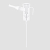 Nebulizer -kit med nebulisatorkopp, munstycke, nässtycke (valfritt) och luftrör