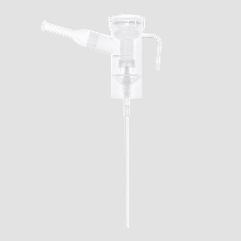 Nebulizer -kit med nebulisatorkopp, munstycke, nässtycke (valfritt) och luftrör