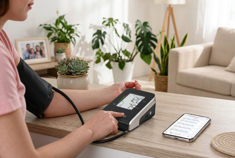 Joytech DBP-61D7G Bluetooth blood pressure monitor with mobile app interfacefor telemedicine.jpg