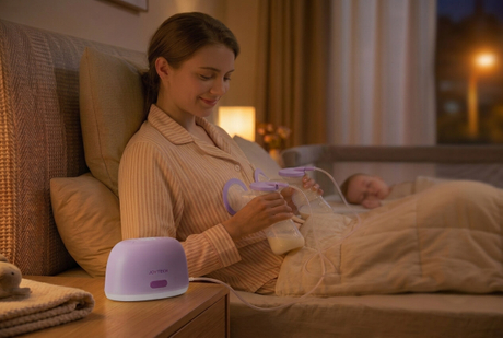 Ina na gumagamit ng Joytech LD-3010L electronic breast pump.jpg